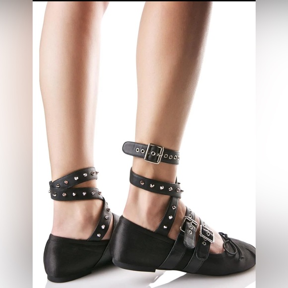 Sugar Thrillz black ballet flats - Picture 2 of 3